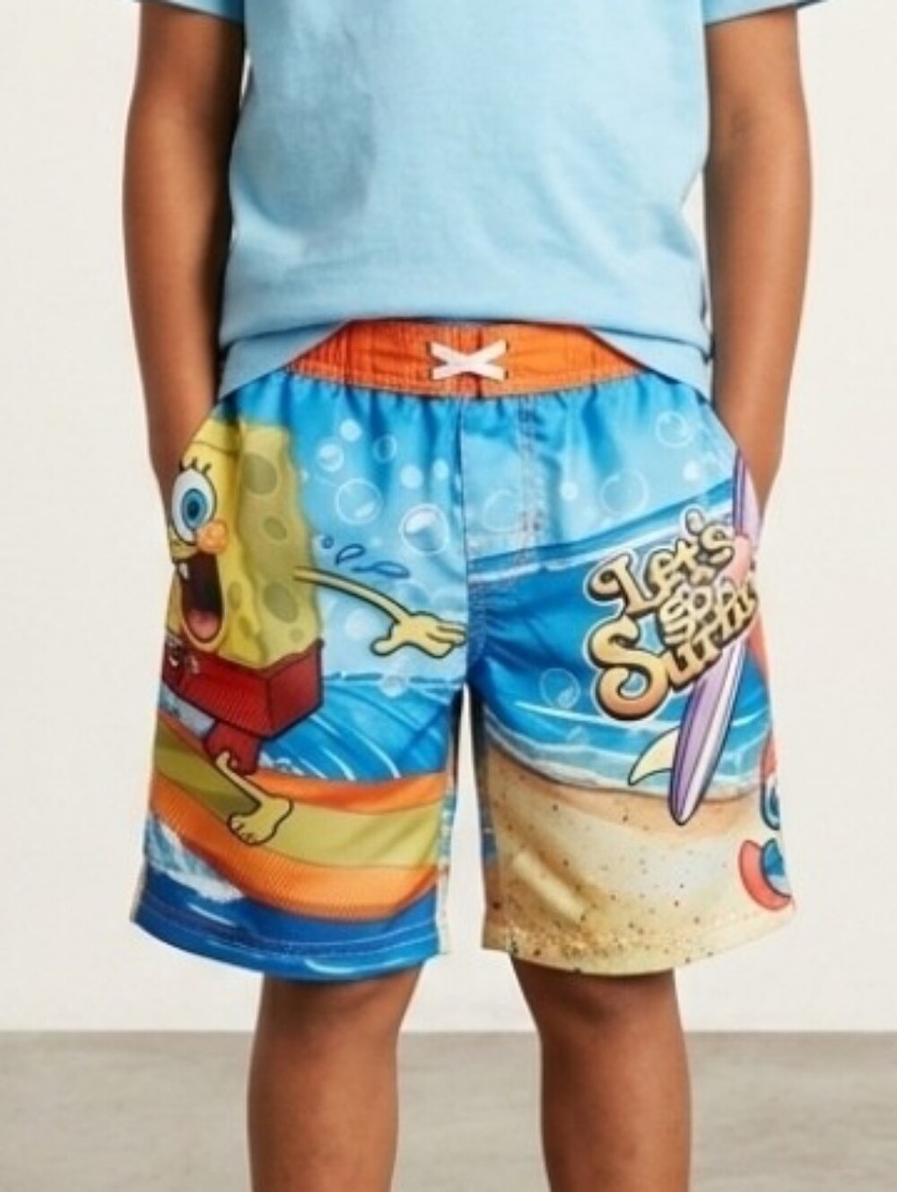 🔥Nickelodeon Spongebob kids size 8 swim trunks